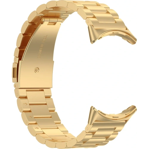 Kup Pasek ze stali nierdzewnej Bizon Strap Watch Aura do Google Pixel Watch 3 45 mm zlatý - BIZ8093 - {ean13} - Sklep Home Screen