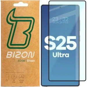 Buy Bizon Glass Edge 2 Samsung Galaxy S25 Ultra black frame - BIZ8094 - {ean13} - Home Screen Store Europe