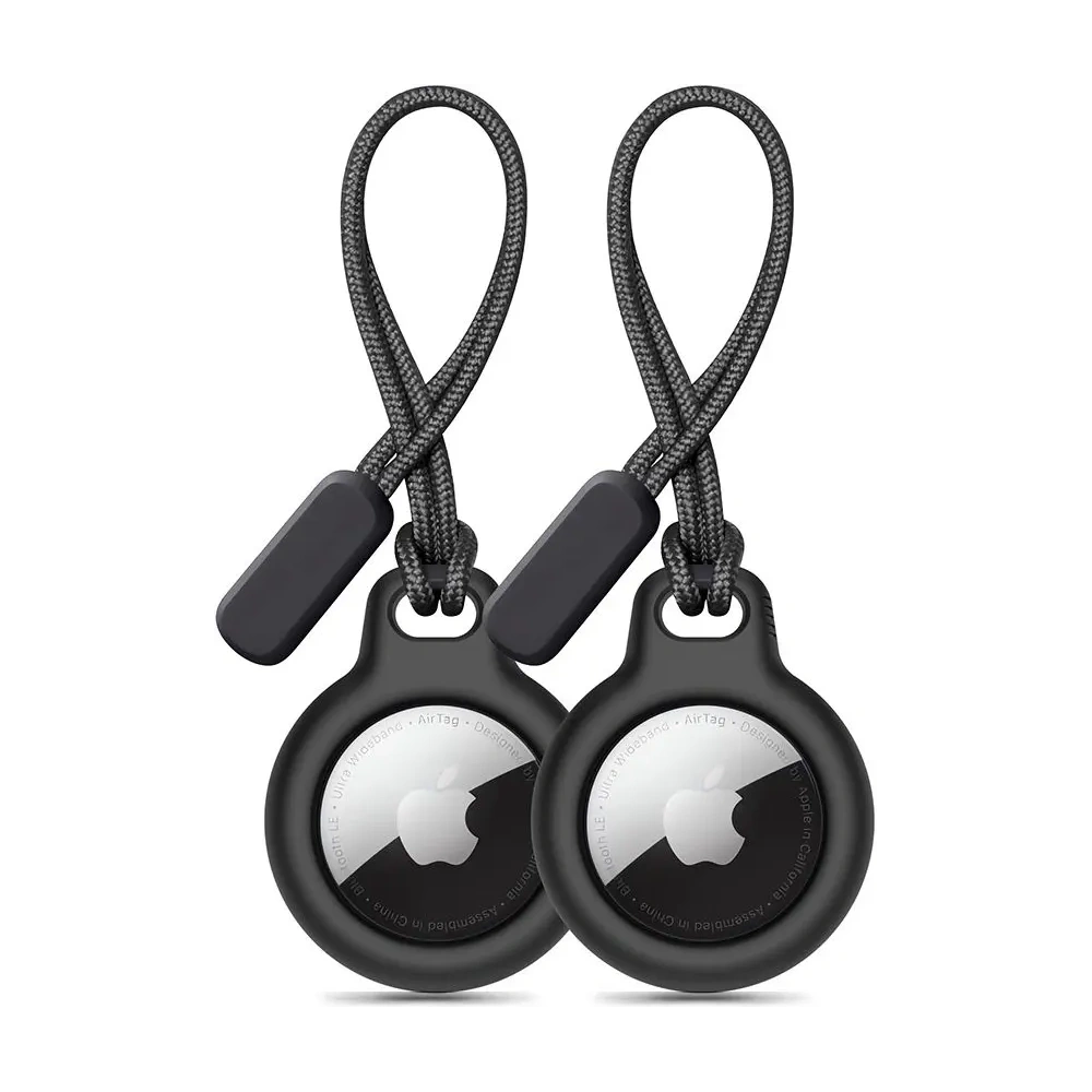 Etui Tech-Protect Rough Chain Apple Airtag Black [2 PACK]