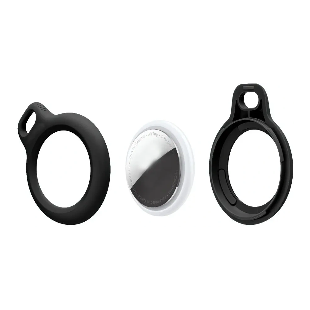 Etui Tech-Protect Rough Chain Apple Airtag Black [2 PACK]