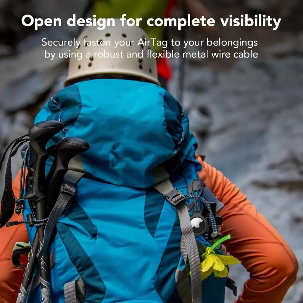 Etui Tech-Protect Rough Chain Apple Airtag Black [2 PACK]