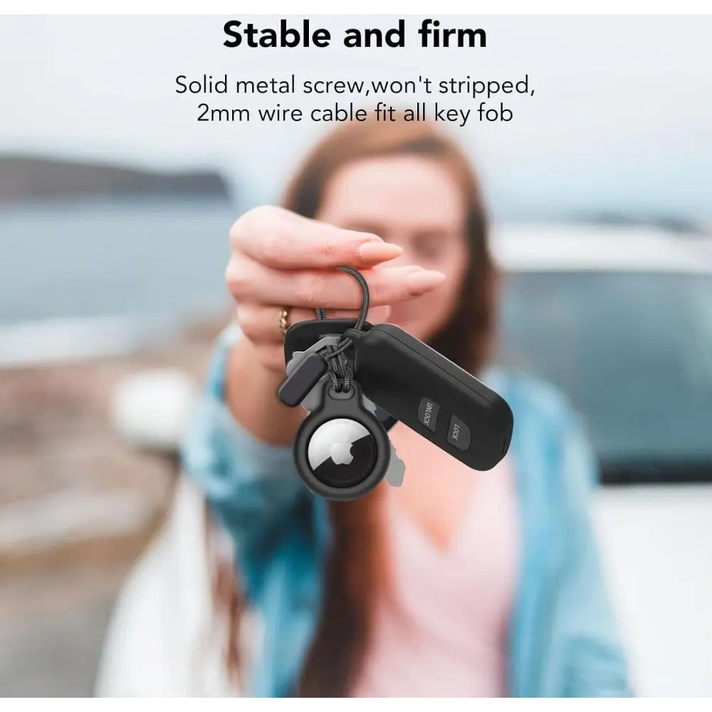 Etui Tech-Protect Rough Chain Apple Airtag Black [2 PACK]