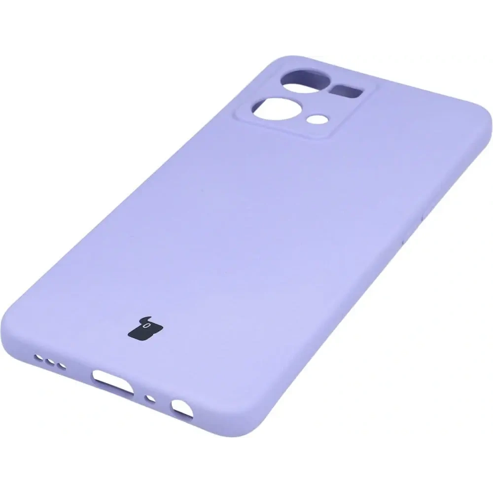 Etui Bizon Case Silicone do OPPO Reno 7 4G jasnofioletowe