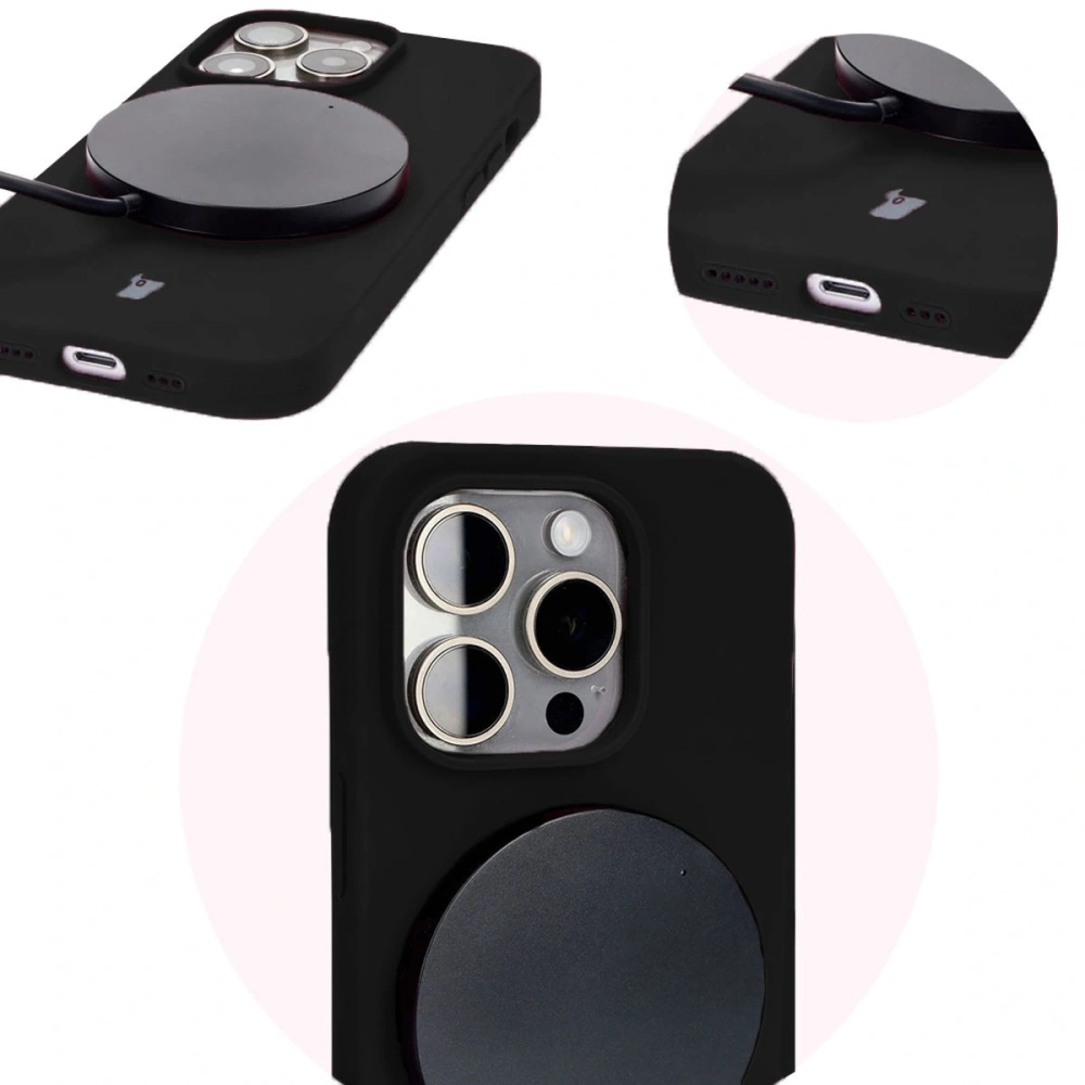 Etui silikonowe do Apple iPhone 14 Pro Bizon Soft Case czarne