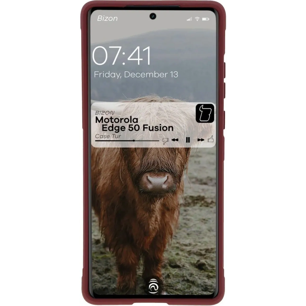 Pancerne etui Bizon Case Tur do Motorola Edge 50 Fusion ciemnofioletowe