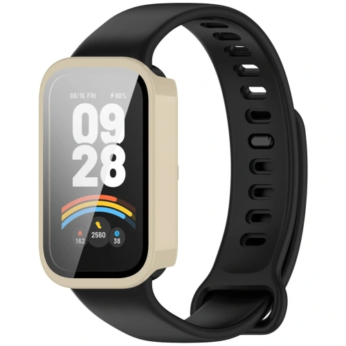 Kup Etui ze szkłem do zegarka Bizon Case+Glass Watch do Xiaomi Smart Band 9 Active / Redmi Smart Band 3 beżowe - BIZ8100 - {ean13} - Sklep Home Screen
