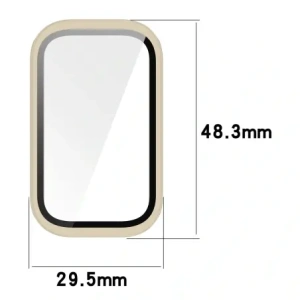 Kup Bizon Ceas din Sticlă + Brățară Xiaomi Smart Band 9 Activă / Redmi Smart Band 3 bej - BIZ8100 - {ean13} - Sklep Home Screen