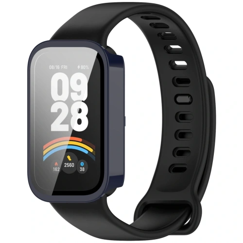 Kup Etui ze szkłem do zegarka Bizon Case+Glass Watch do Xiaomi Smart Band 9 Active / Redmi Smart Band 3 niebieskie - BIZ8101 - {ean13} - Sklep Home Screen