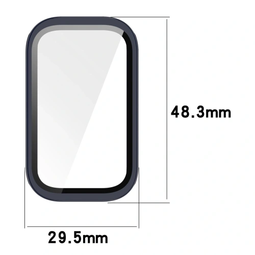 Kup Etui ze szkłem do zegarka Bizon Case+Glass Watch do Xiaomi Smart Band 9 Active / Redmi Smart Band 3 niebieskie - BIZ8101 - {ean13} - Sklep Home Screen