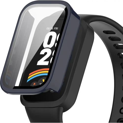 Kup Etui ze szkłem do zegarka Bizon Case+Glass Watch do Xiaomi Smart Band 9 Active / Redmi Smart Band 3 niebieskie - BIZ8101 - {ean13} - Sklep Home Screen