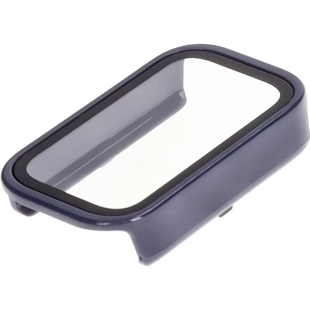 Etui ze szkłem do zegarka Bizon Case+Glass Watch do Xiaomi Smart Band 9 Active / Redmi Smart Band 3 niebieskie