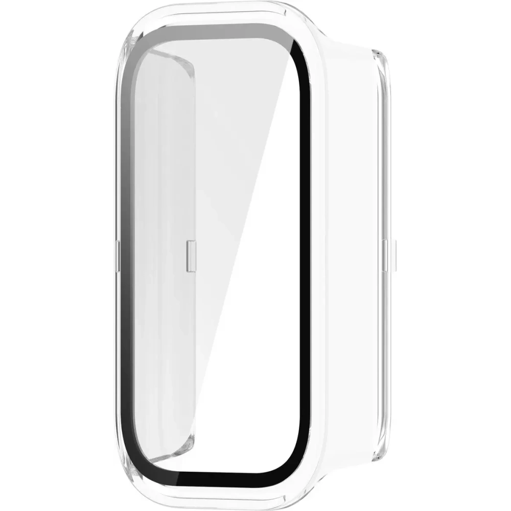 Etui ze szkłem do zegarka Bizon Case+Glass Watch do Xiaomi Smart Band 9 Active / Redmi Smart Band 3 przezroczyste