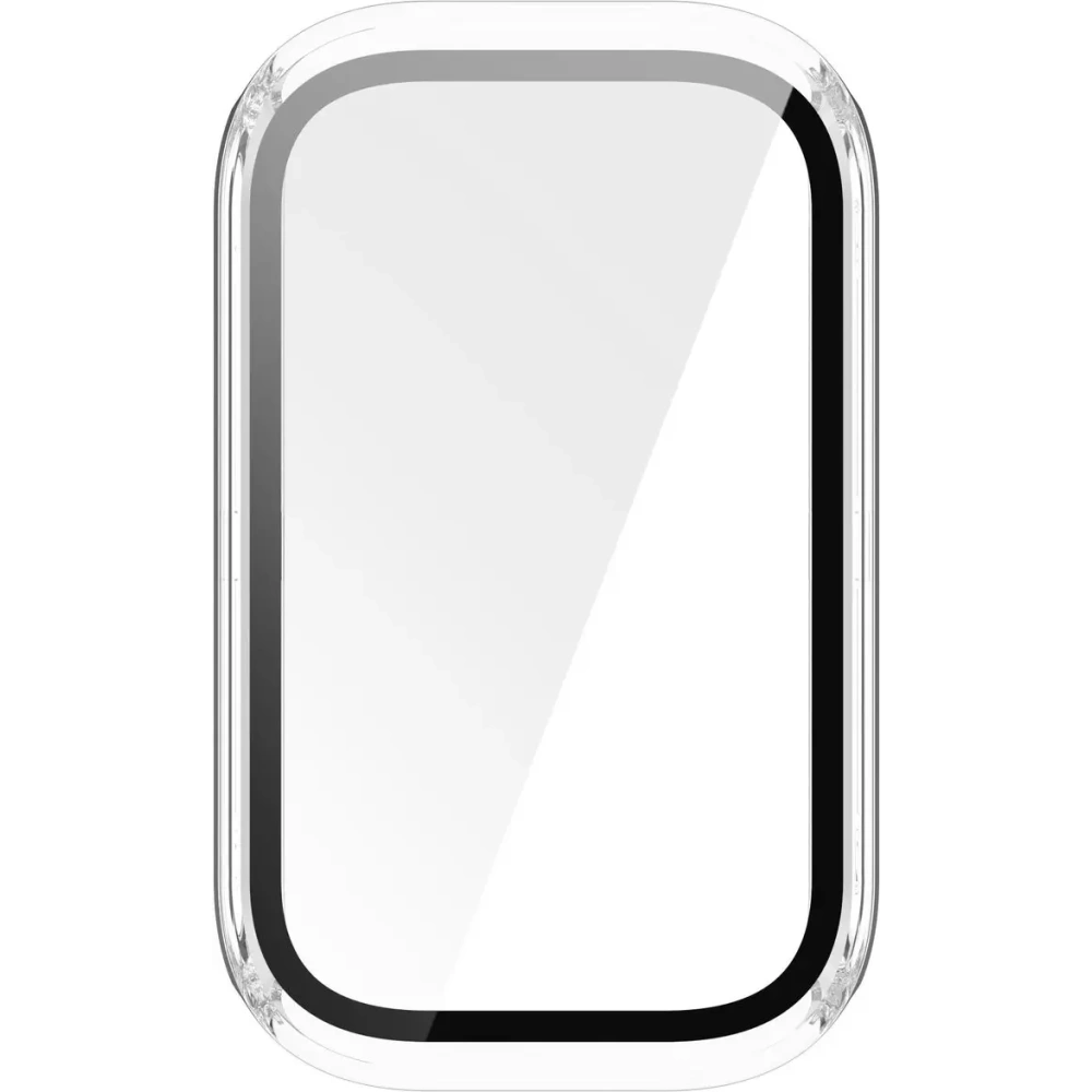 Etui ze szkłem do zegarka Bizon Case+Glass Watch do Xiaomi Smart Band 9 Active / Redmi Smart Band 3 przezroczyste