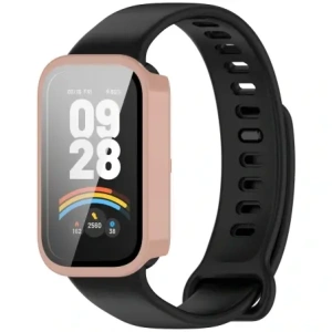 Kup Bizon Case+Glass Watch Xiaomi Smart Band 9 Aktív / Redmi Smart Band 3 rózsaszín - BIZ8103 - {ean13} - Sklep Home Screen