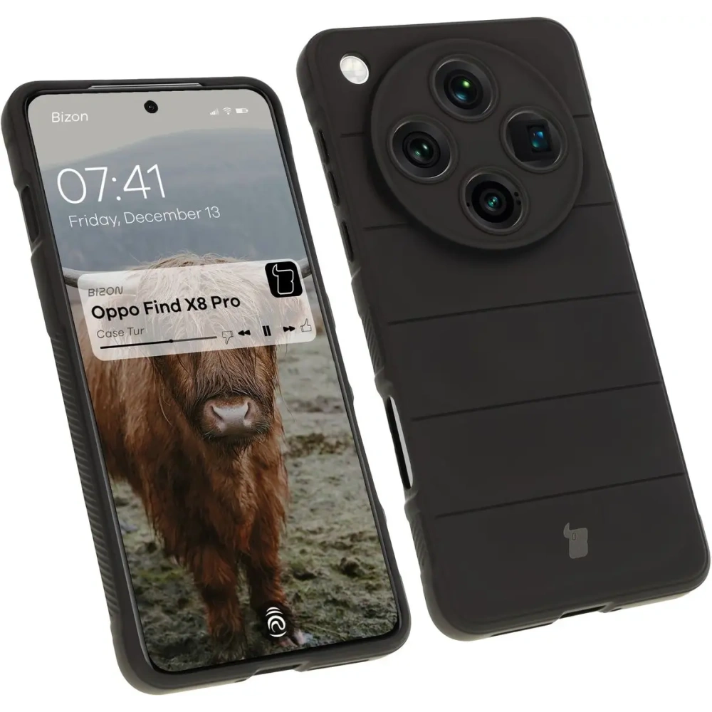 Pancerne etui Bizon Case Tur do Oppo Find X8 Pro czarne