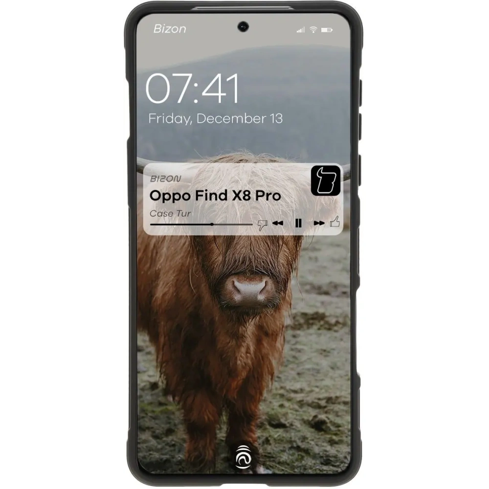 Pancerne etui Bizon Case Tur do Oppo Find X8 Pro czarne