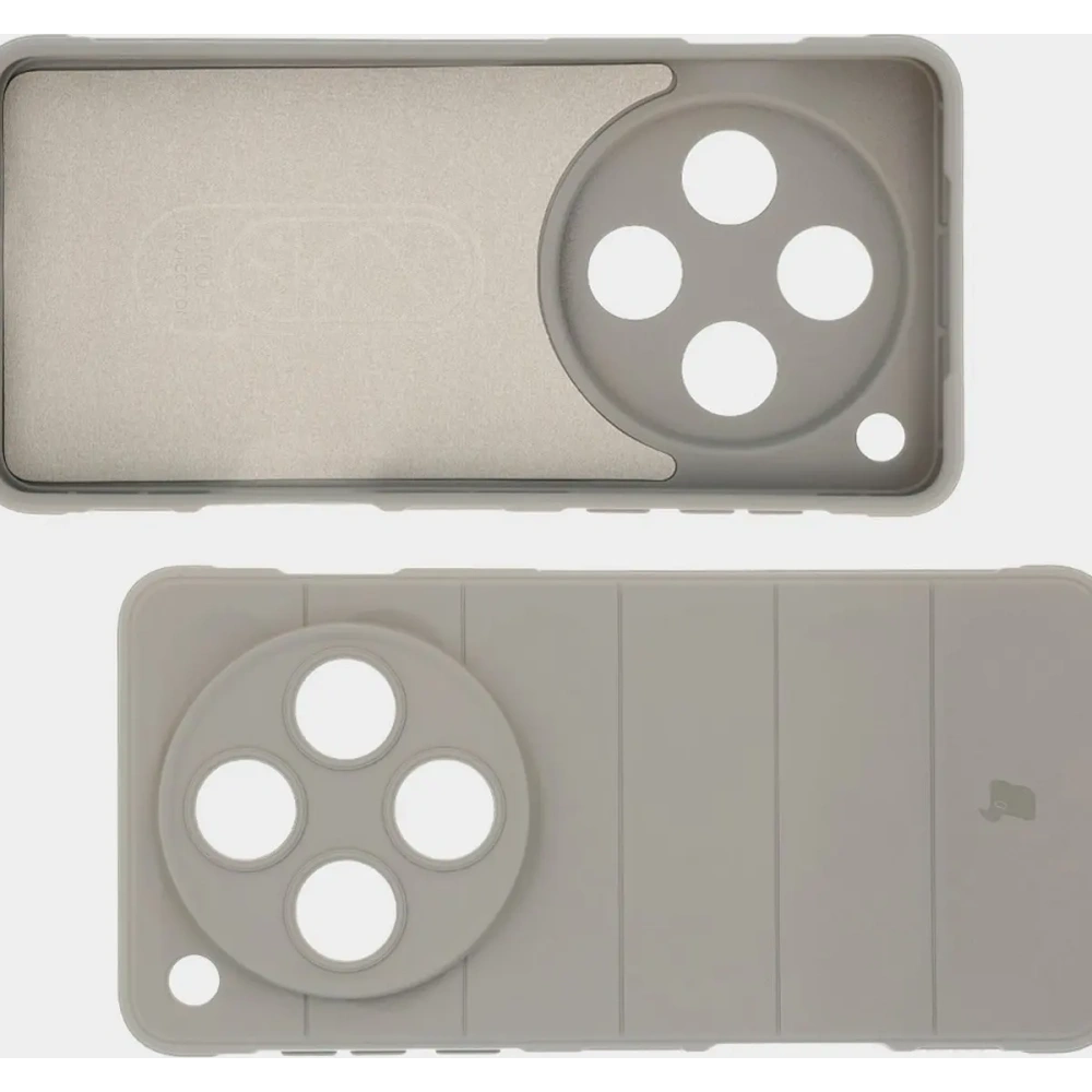 Pancerne etui Bizon Case Tur do Oppo Find X8 Pro jasnoszare