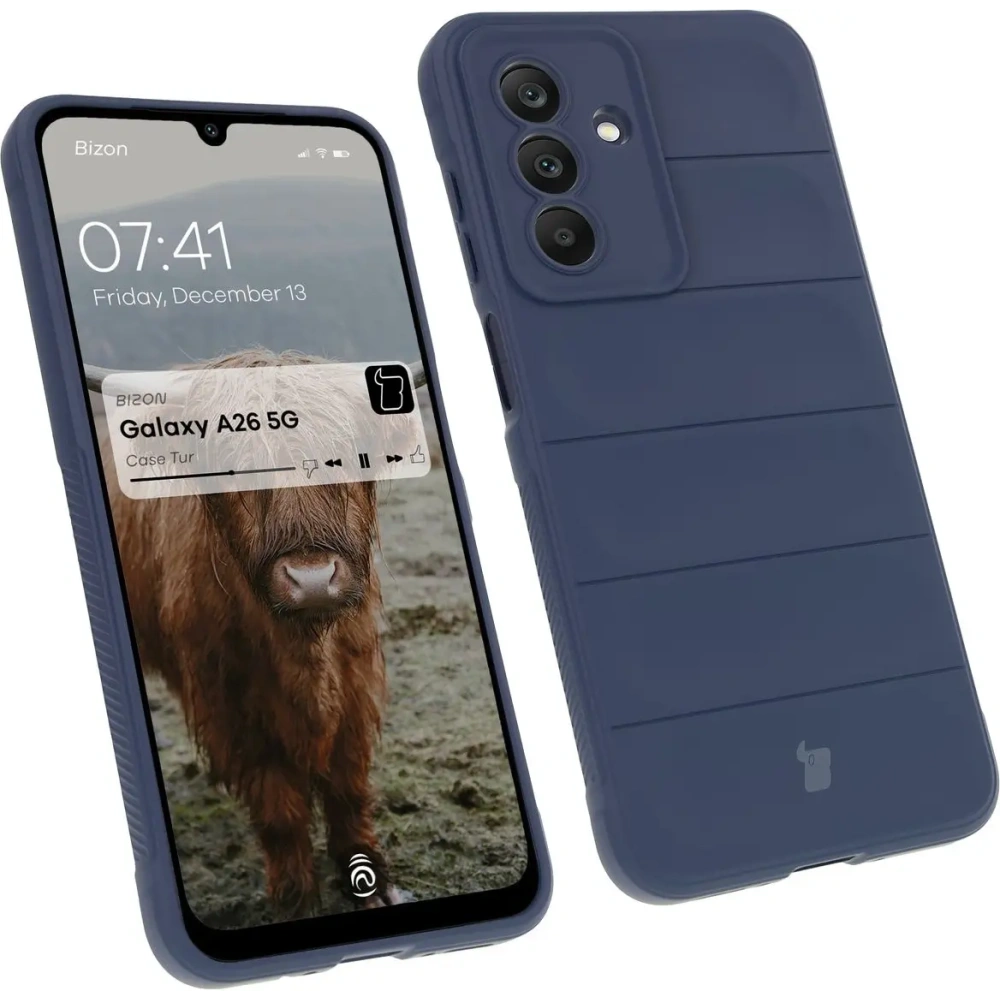 Pancerne etui Bizon Case Tur do Samsung Galaxy A26 5G granatowe