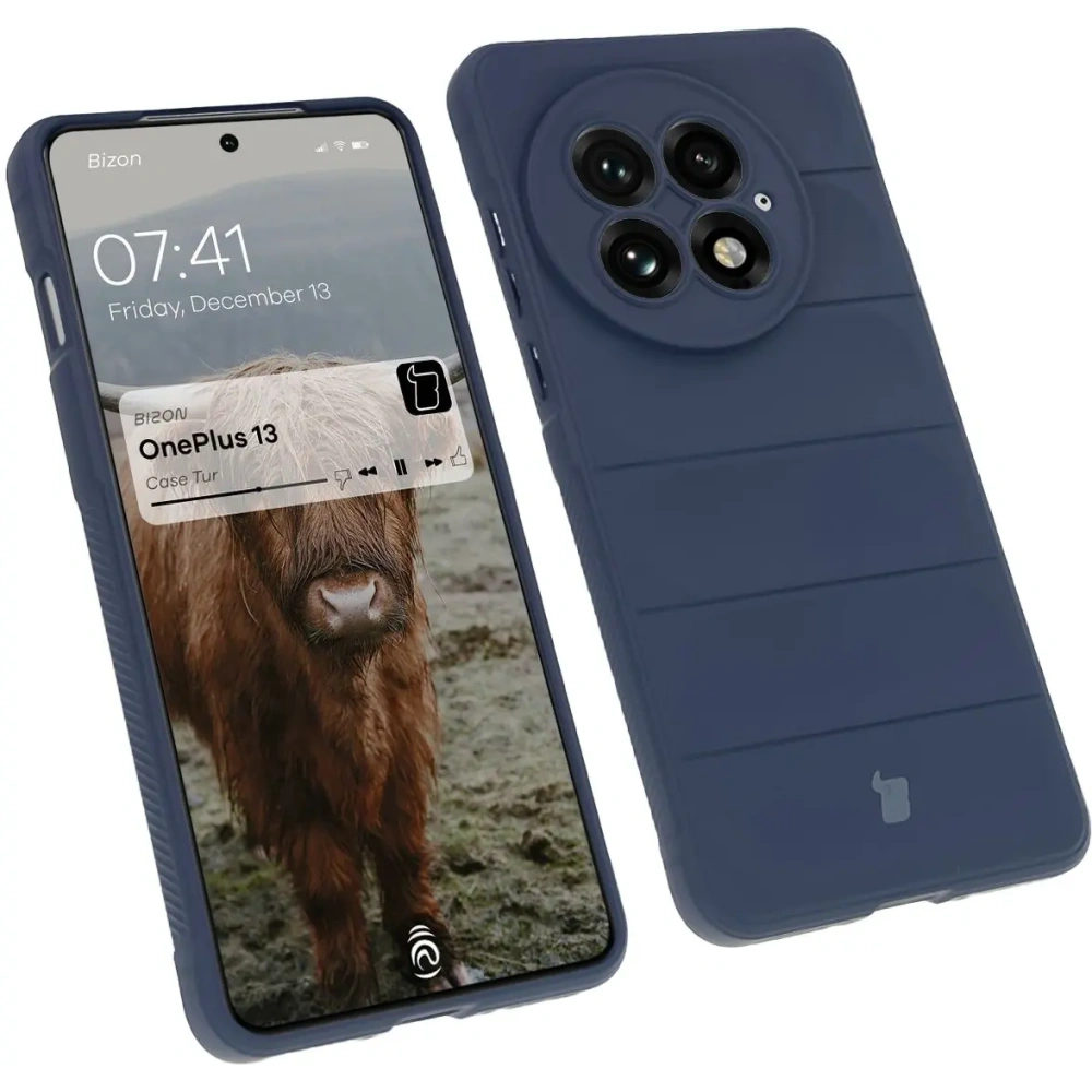 Pancerne etui Bizon Case Tur do OnePlus 13 granatowe