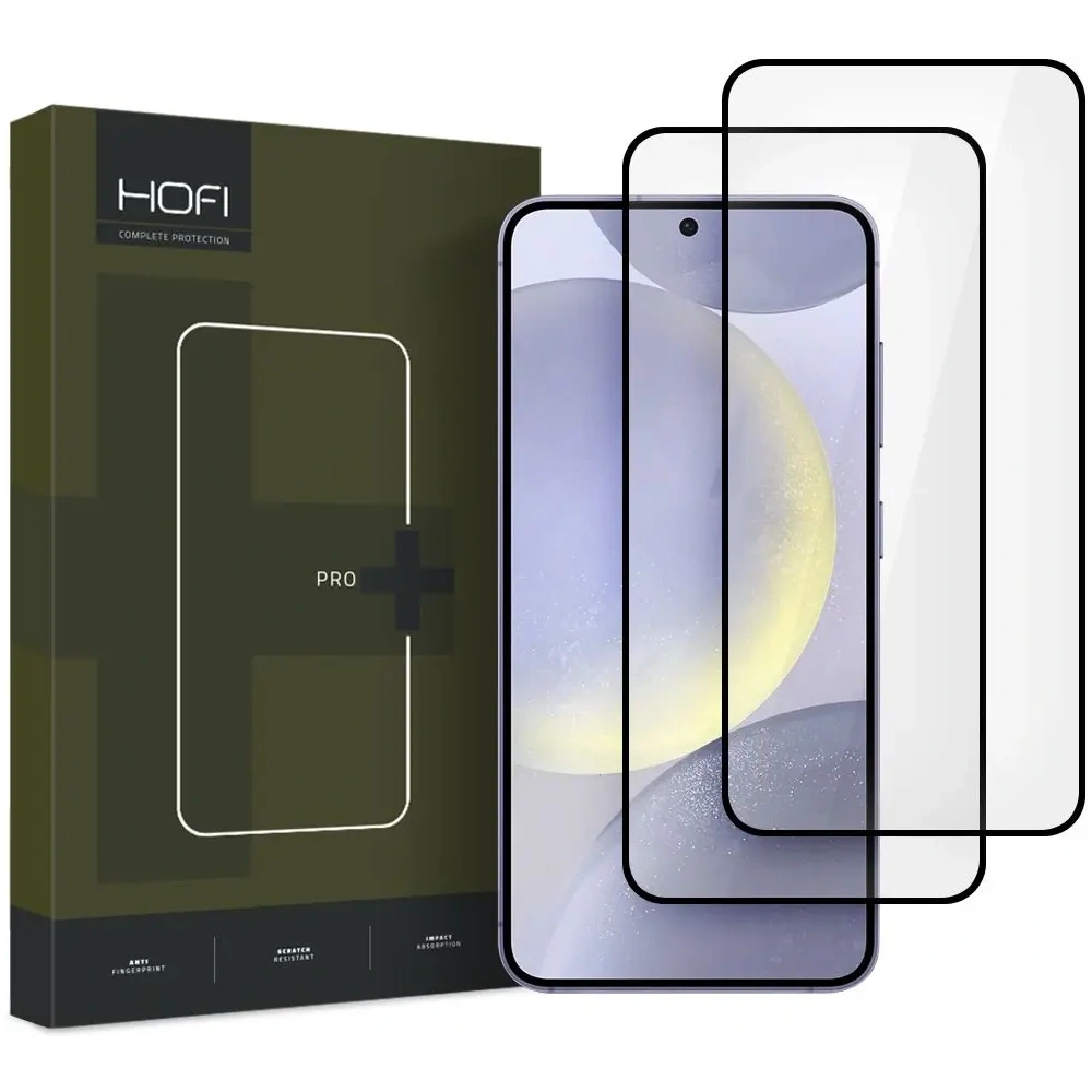 Szkło hartowane Hofi Glass Pro+ Samsung Galaxy S25 Black [2 PACK]