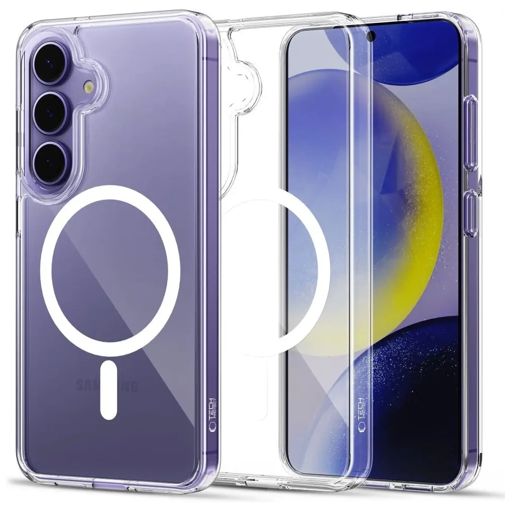 Etui Tech-Protect Flexair Hybrid MagSafe Samsung Galaxy S25+ Plus Clear