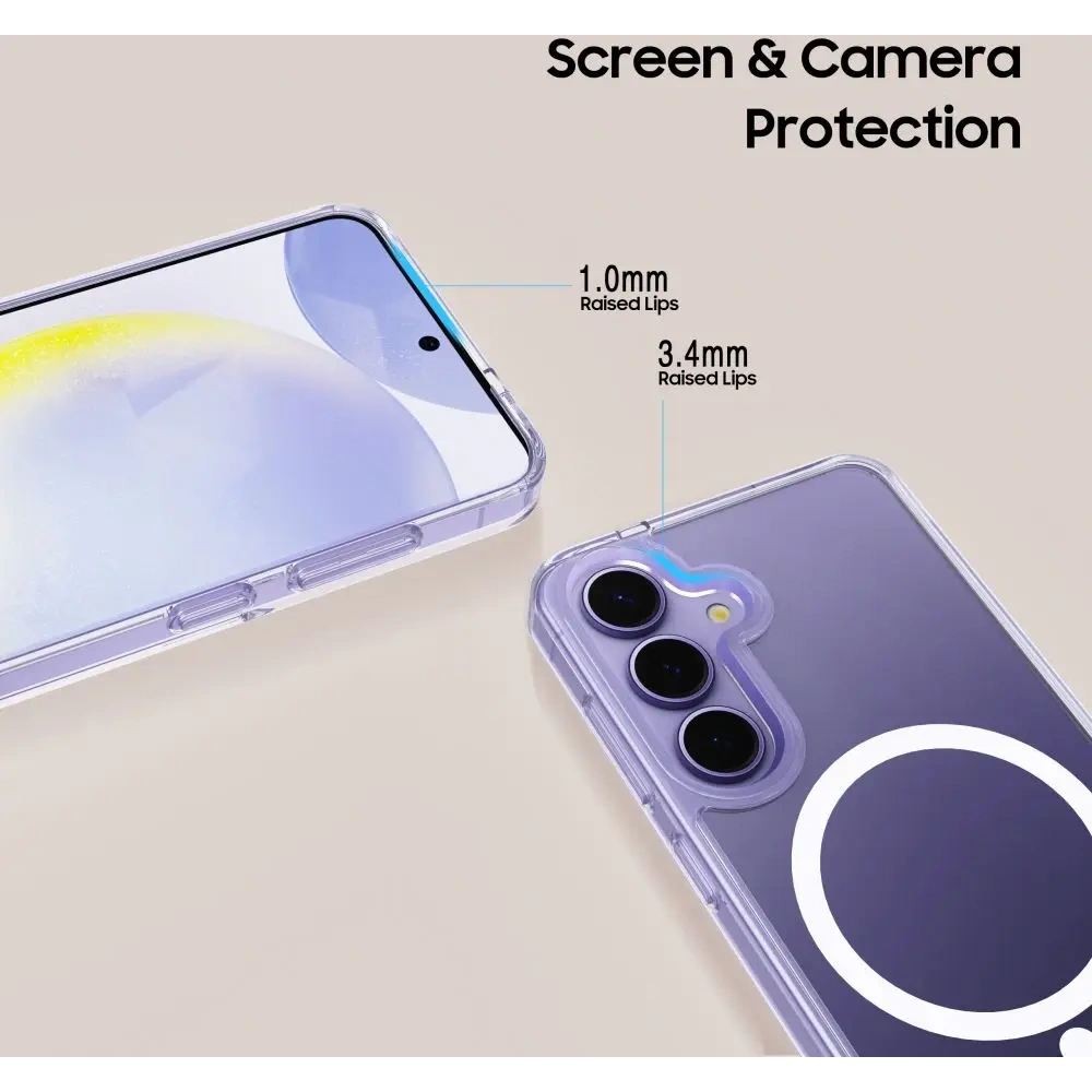 Etui Tech-Protect Flexair Hybrid MagSafe Samsung Galaxy S25+ Plus Clear