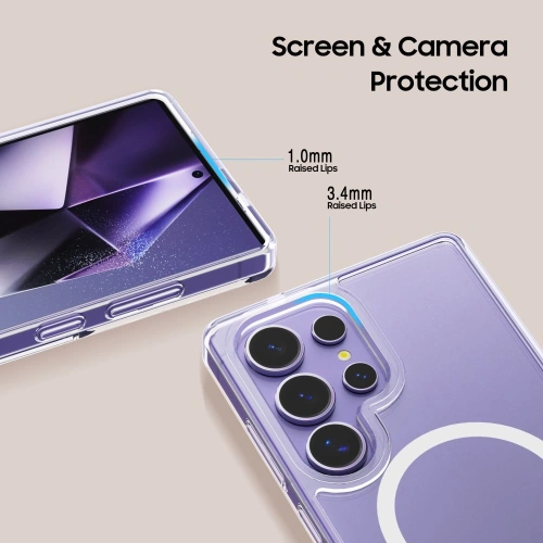 Kup Etui Tech-Protect Flexair Hybrid MagSafe Samsung Galaxy S25 Ultra Clear - THP3757 - {ean13} - Sklep Home Screen