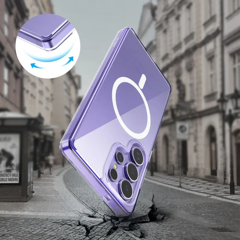 Etui Tech-Protect Flexair Hybrid MagSafe Samsung Galaxy S25 Ultra Clear