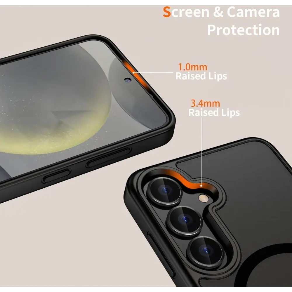 Etui Tech-Protect Magmat MagSafe Samsung Galaxy S25 Matte Black