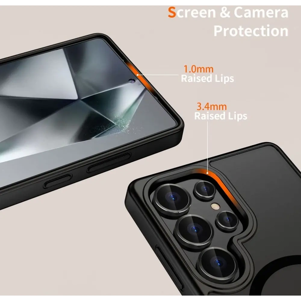 Etui Tech-Protect Magmat MagSafe Samsung Galaxy S25 Ultra Matte Black