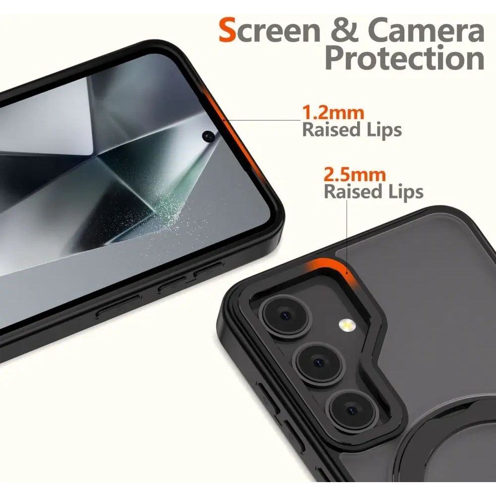 Etui Tech-Protect Magring MagSafe Samsung Galaxy S25 Matte Black