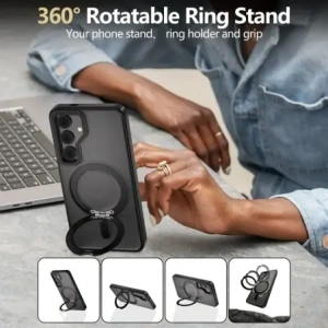 Kup Tech-Protect Magring MagSafe Samsung Galaxy S25 Matt Fekete - THP3767 - {ean13} - Sklep Home Screen