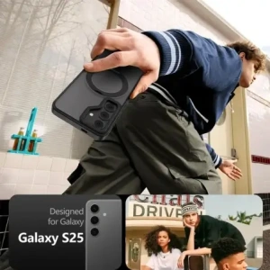 Buy Tech-Protect Magring MagSafe Samsung Galaxy S25 Matte Black - THP3767 - {ean13} - Home Screen Store Europe
