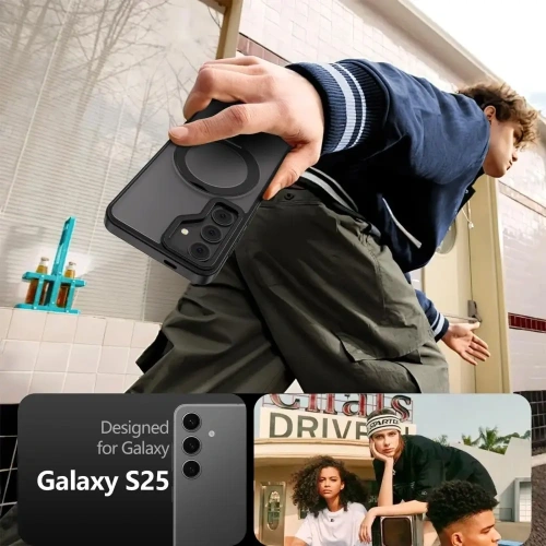 Kup Etui Tech-Protect Magring MagSafe Samsung Galaxy S25 Matte Black - THP3767 - {ean13} - Sklep Home Screen