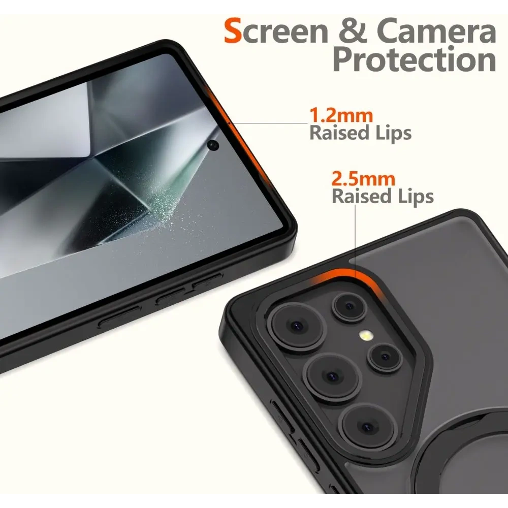 Etui Tech-Protect Magring MagSafe Samsung Galaxy S25 Ultra Matte Black