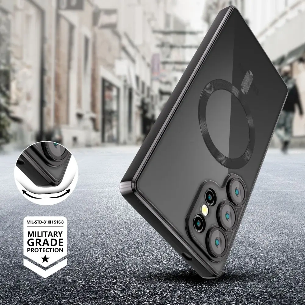 Etui Tech-Protect Magflex MagSafe Samsung Galaxy S25 Ultra Shiny Black