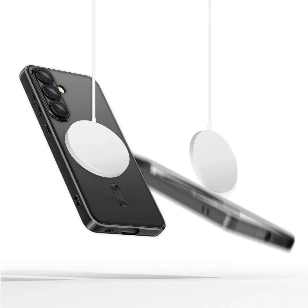 Etui Tech-Protect Magflex MagSafe Samsung Galaxy S25 Shiny Black