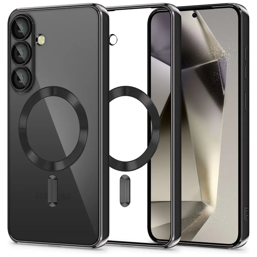 Etui Tech-Protect Magflex MagSafe Samsung Galaxy S25+ Plus Shiny Black