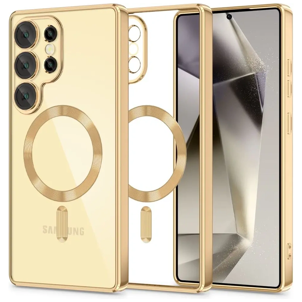 Etui Tech-Protect Magflex MagSafe Samsung Galaxy S25 Ultra Shiny Gold