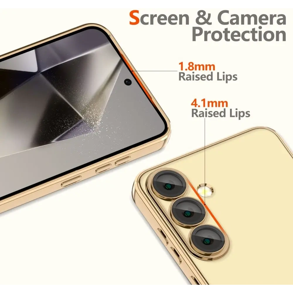 Etui Tech-Protect Magflex MagSafe Samsung Galaxy S25+ Plus Shiny Gold