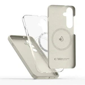 Buy Tech-Protect Liquid Silicone MagSafe Samsung Galaxy S25 Cosmic Latte - THP3780 - {ean13} - Home Screen Store Europe