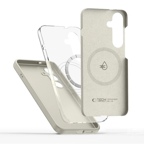 Kup Etui Tech-Protect Liquid Silicone MagSafe Samsung Galaxy S25 Cosmic Latte - THP3780 - {ean13} - Sklep Home Screen