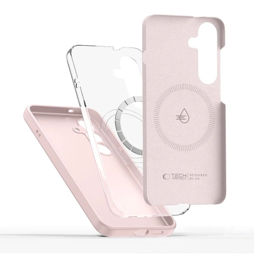 Kup Tech-Protect Flüssigsilikon MagSafe Samsung Galaxy S25 Rosa Perle - THP3782 - {ean13} - Sklep Home Screen