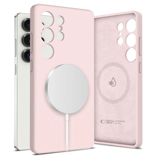 Kup Tech-Protect Flüssigsilikon MagSafe Samsung Galaxy S25 Ultra Rosa Perle - THP3783 - {ean13} - Sklep Home Screen