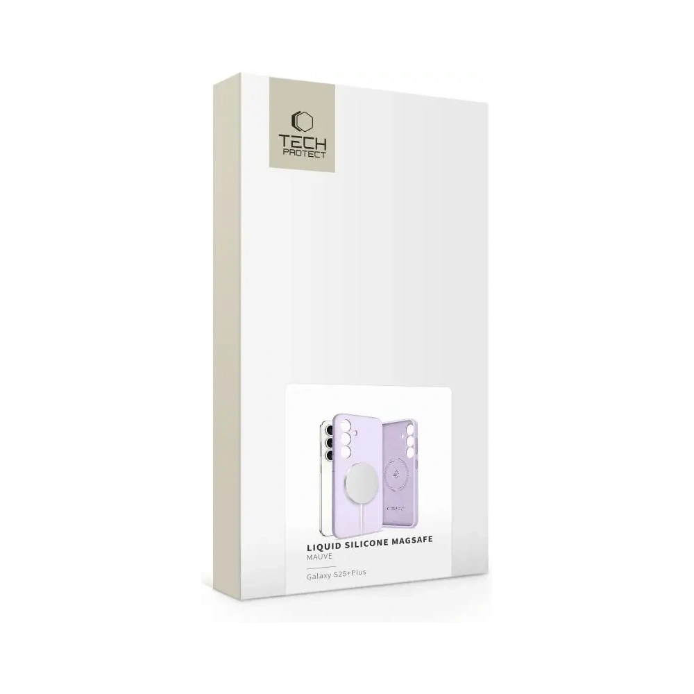 Etui Tech-Protect Liquid Silicone MagSafe Samsung Galaxy S25+ Plus Mauve