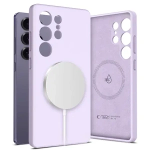 Buy Tech-Protect Liquid Silicone MagSafe Samsung Galaxy S25 Ultra Mauve - THP3786 - {ean13} - Home Screen Store Europe