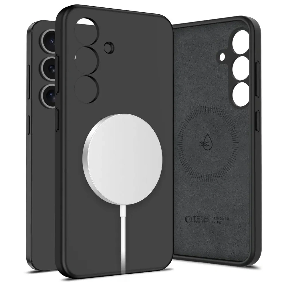 Etui Tech-Protect Liquid Silicone MagSafe Samsung Galaxy S25 Black