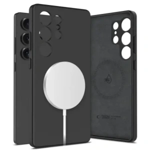 Buy Tech-Protect Liquid Silicone MagSafe Samsung Galaxy S25 Ultra Black - THP3789 - {ean13} - Home Screen Store Europe