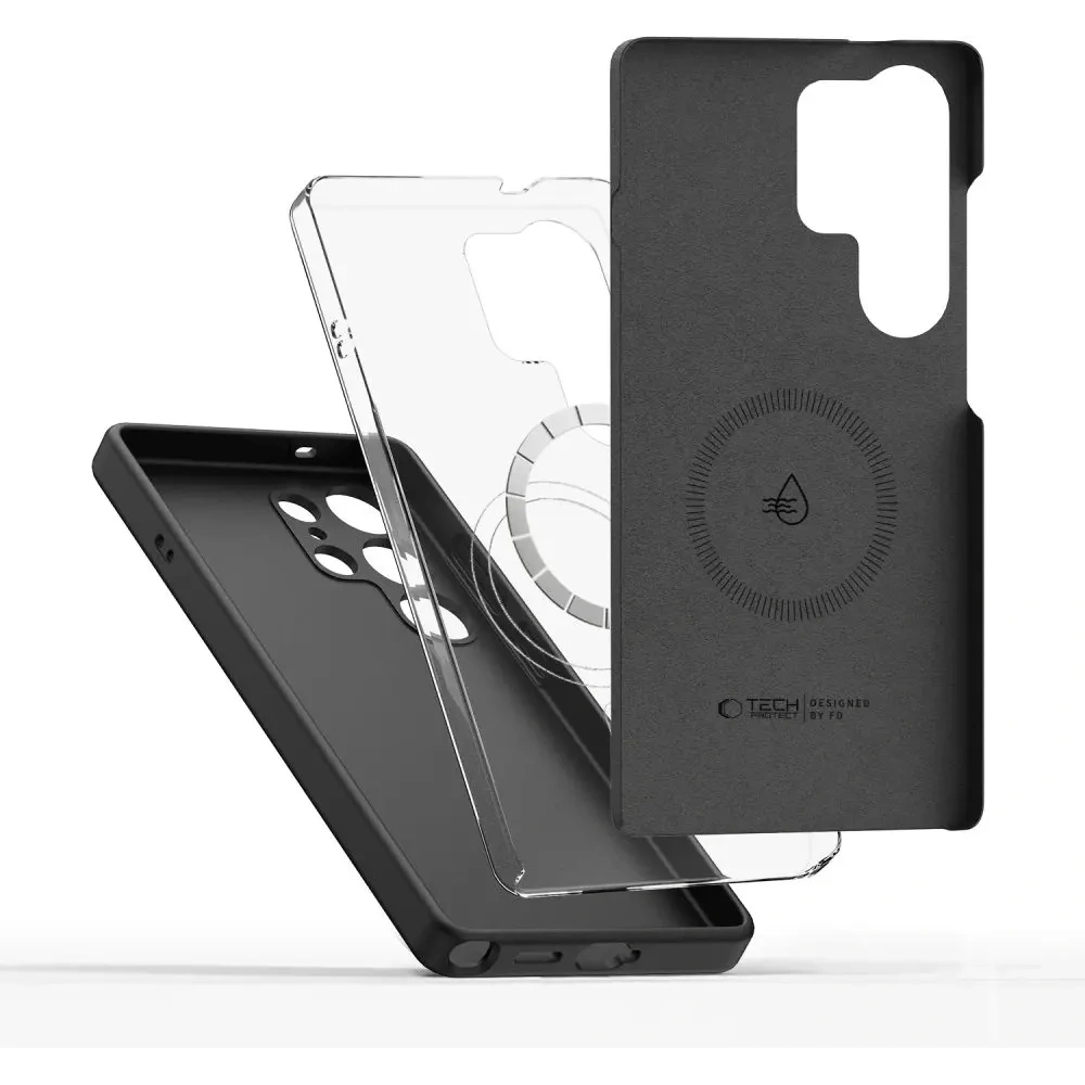 Etui Tech-Protect Liquid Silicone MagSafe Samsung Galaxy S25 Ultra Black