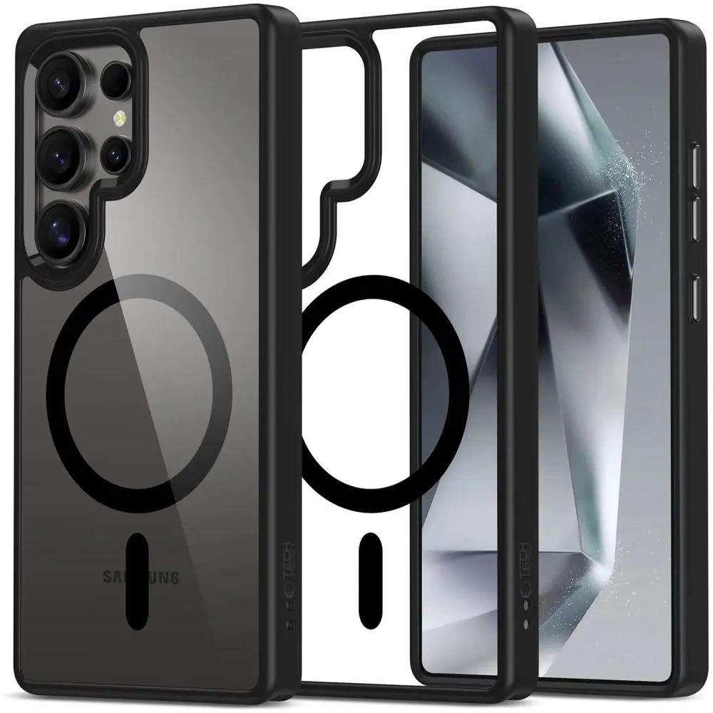 Etui Tech-Protect Magmat MagSafe Samsung Galaxy S25 Ultra Black/clear